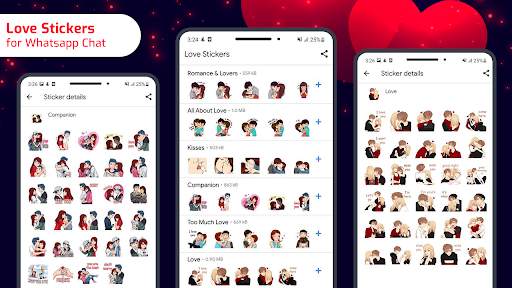 Romantic Love Sticker - Love Stickers for WhatsApp screenshot 1