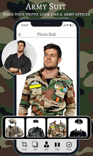 Army Uniform Photo Suit Editor screenshot 1