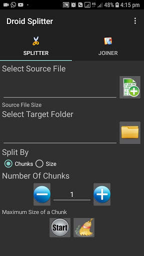 Droid Splitter screenshot 1