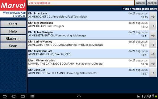 Marvel LeadScanner screenshot 10