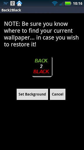 Black background / wallpaper screenshot 1