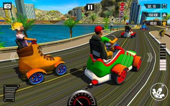 Shoes Car Racing Unlimted Fun screenshot 4