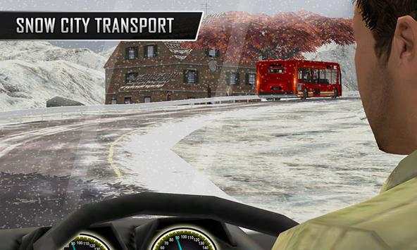 Snowy Bus Drive screenshot 4