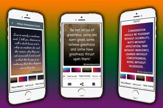 William Shakespeare Quotes Maker screenshot 6