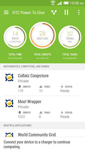 HTC Power To Give screenshot 1