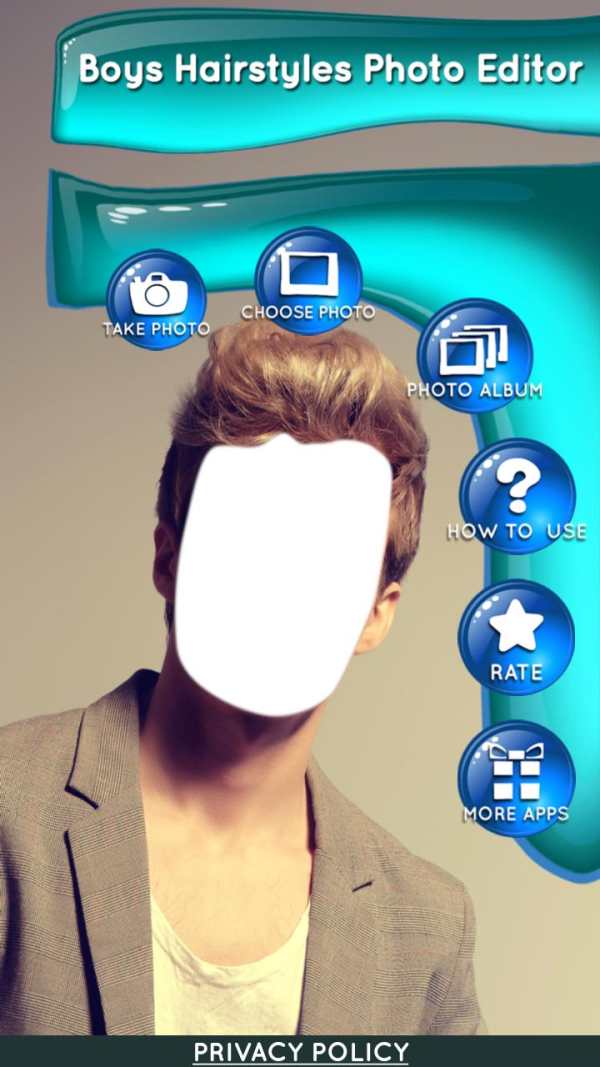Boys Hairstyles Photo Editor screenshot 3