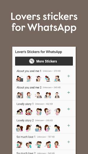 Lover's Stickers for WhatsApp screenshot 1