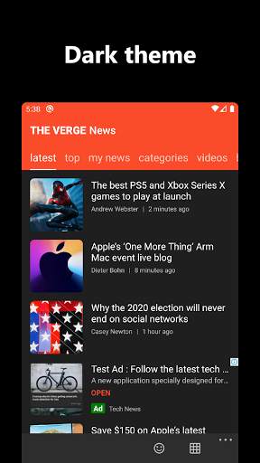 Tech News from The Verge 3 تصوير الشاشة