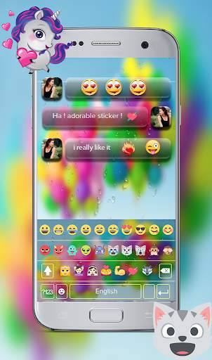 Color Bubble Keyboard Theme - Bubble Love Keyboard screenshot 4