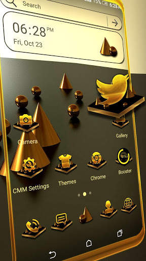 Metallic 3D Theme screenshot 1
