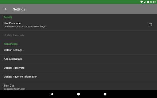 Dictadroid Lite - Voice Recorder screenshot 10