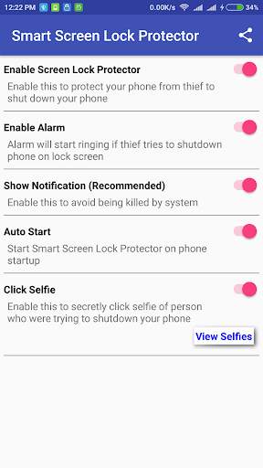 Smart Screen Lock Protector screenshot 1