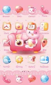 Pinky Kitty 2 - ZERO Launcher screenshot 2