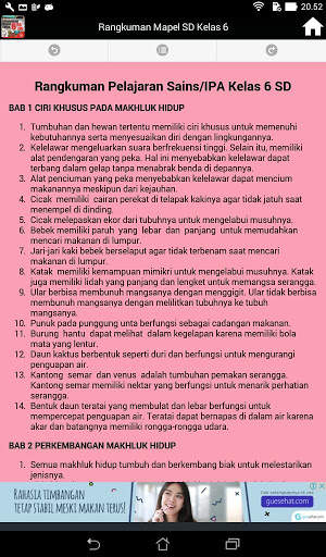 Rangkuman Mata Pelajaran Kelas 6 SD / MI screenshot 12