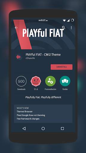 PlAYful FlAT - CM12/13 Theme screenshot 2