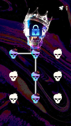 Colorful Skull - App Lock Master Theme screenshot 1