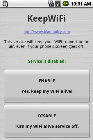 KeepWiFi screenshot 1