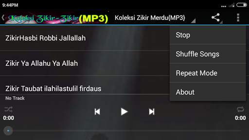 Koleksi Zikir-Zikir{MP3} 5 تصوير الشاشة