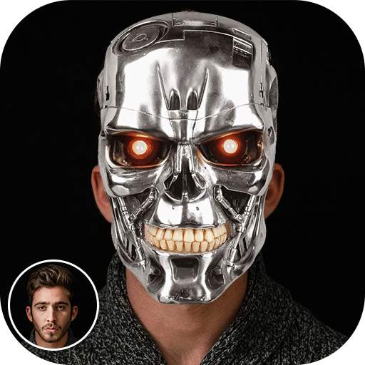 CYBORG CAMERA PHOTO EDITOR -ROBOT STICKERS ON FACE 15.0
