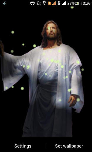 Jesus Fireflie Live Wallpaper screenshot 1