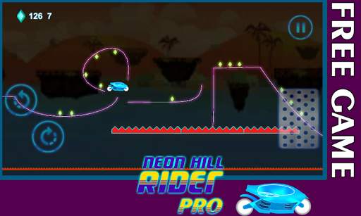 Neon Hill Rider Pro - Neon hill rider pro racing screenshot 5