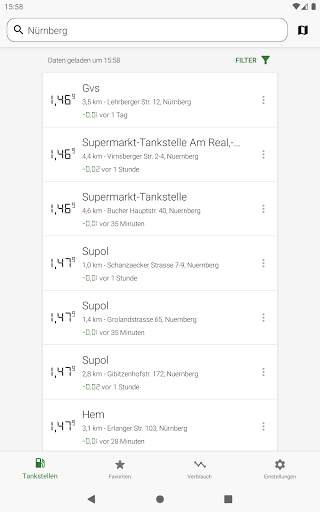 Spritpreise - günstig Tanken screenshot 7