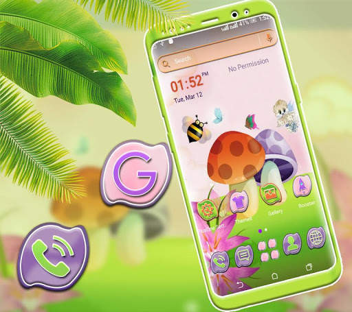 Mushroom Paint Launcher Theme screenshot 3