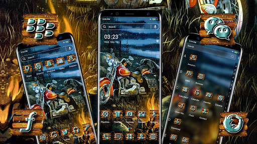 Bike Nightout Launcher Theme screenshot 4