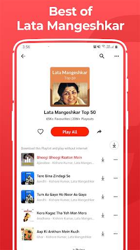 Lata Mangeshkar Old songs, purane gaane MP3 App स्क्रीनशॉट 2