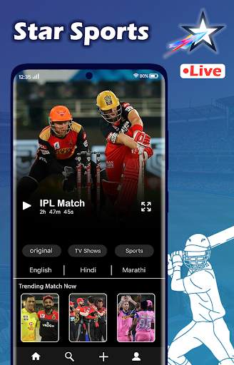 Star Sports Live Cricket TV - IPL T20 Match Guide screenshot 2