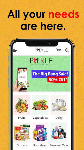 Pickle India Mart - Online Grocery Shopping App screenshot 1