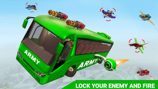 Army Bus Robot Car Game 3d screenshot 7