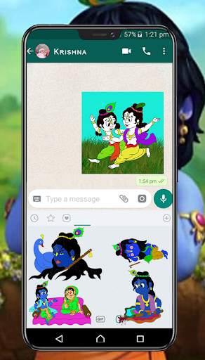 Lord Krishna stickers Laddu gopal stickers screenshot 6