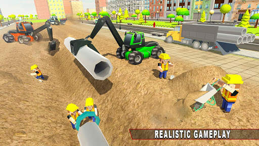 City Pipeline Construction Work : Plumber Game screenshot 4