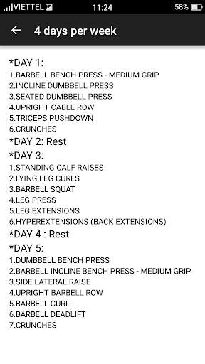 Gym Fitness Workouts screenshot 8