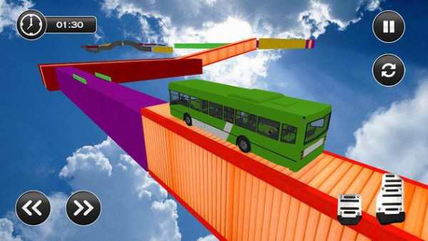 Impossible Driving Crazy Bus Stunt: Sky Race screenshot 2