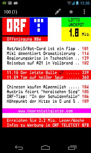 aText-TV - Teletext screenshot 2