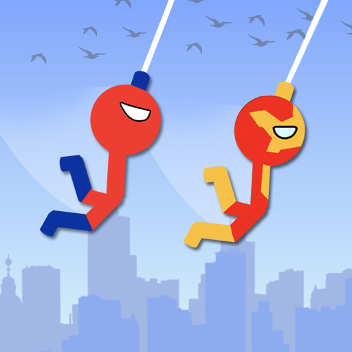 Stick rope hook hero : Swing rescue mission icon