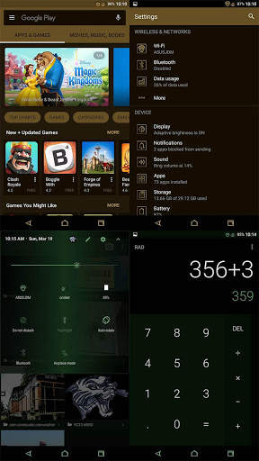 J Dark Ice Substratum Theme скриншот 2