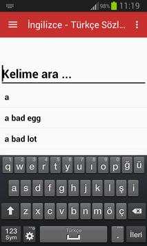 English Turkish Dictionay screenshot 2