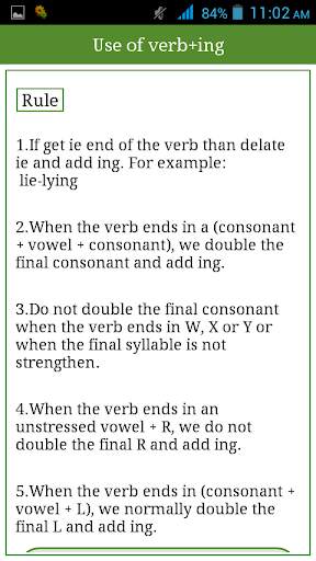 Irregular ,Regular Verbs Hindi screenshot 6