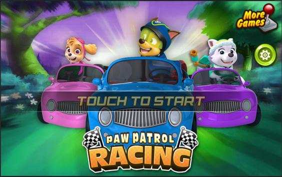 Paw Racing Patrouille: Car Racing Game for Kids screenshot 1