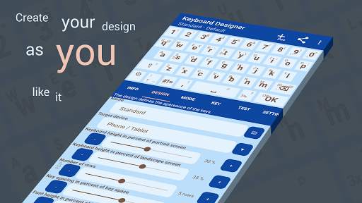 Keyboard Designer: Keyboard स्क्रीनशॉट 1