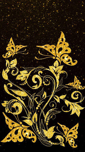 Gold Butterfly APUS Live Wallpaper screenshot 4