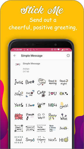 Stick Me : Love & Friendship Stickers For Whatsapp screenshot 7