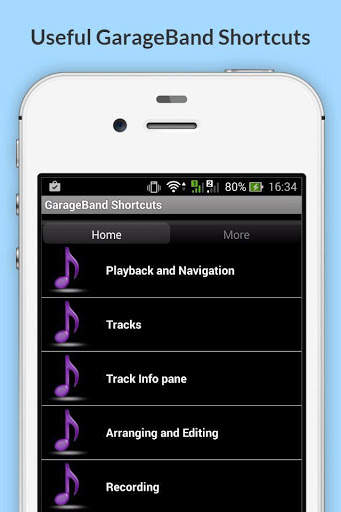 Free Garage Band Shortcuts screenshot 2