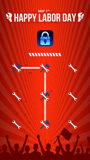 Happy Labor Day - App Lock Mas screenshot 1