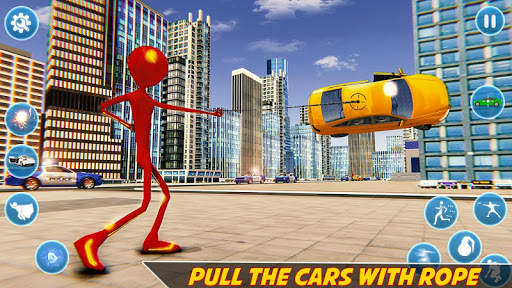 Flash Stickman Rope Hero – Speed Hero Crime City screenshot 6