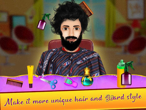 Barber Shop - Girl And Men Hair Salon Game screenshot 1