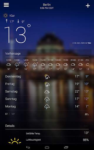 Yahoo Wetter screenshot 18